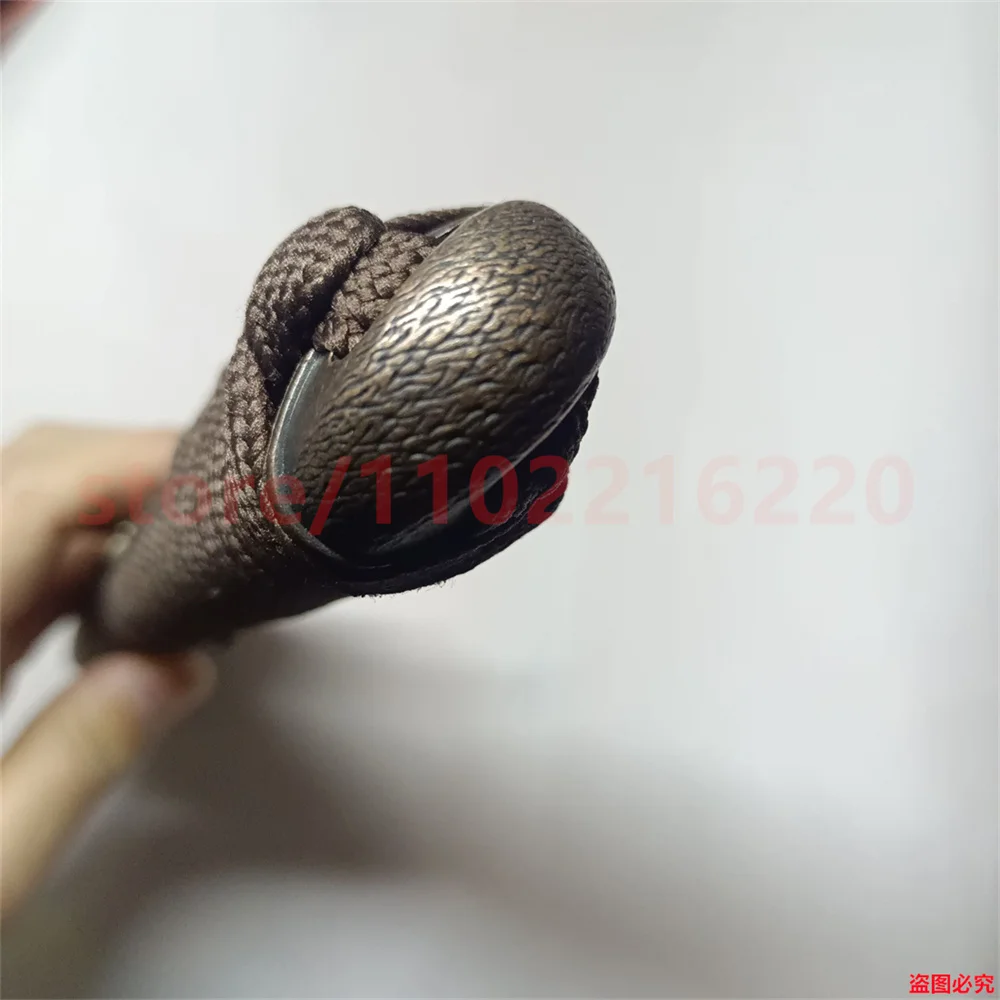 Фото Уникальная ручка Rikko Battle Tsuka 27 см/21 см, ручка из сплава Fuchi Kashira Menuki для Японии, настоящая японская самурайская катана, фитинги, новинка №4
