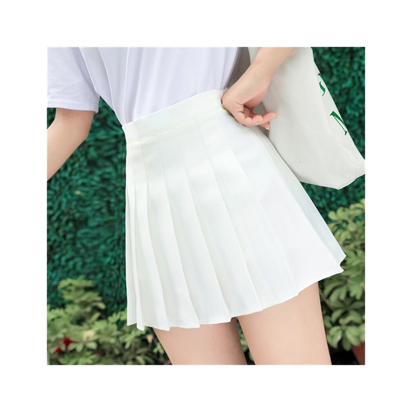

2022NEW Women High Waist Pleated Skirts Girls Tennis School White/Black Mini Skirt Uniform Female Loose Casual Short Bottoms