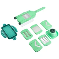 vegetable chopper food dicer onion chopper 6 in 1 food chopper vegetable cutter with 6 stainless steel blades kitchen gadget