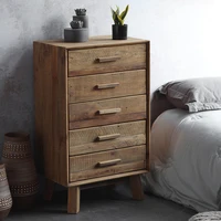 wooden home furniture five drawers cabinet for living room