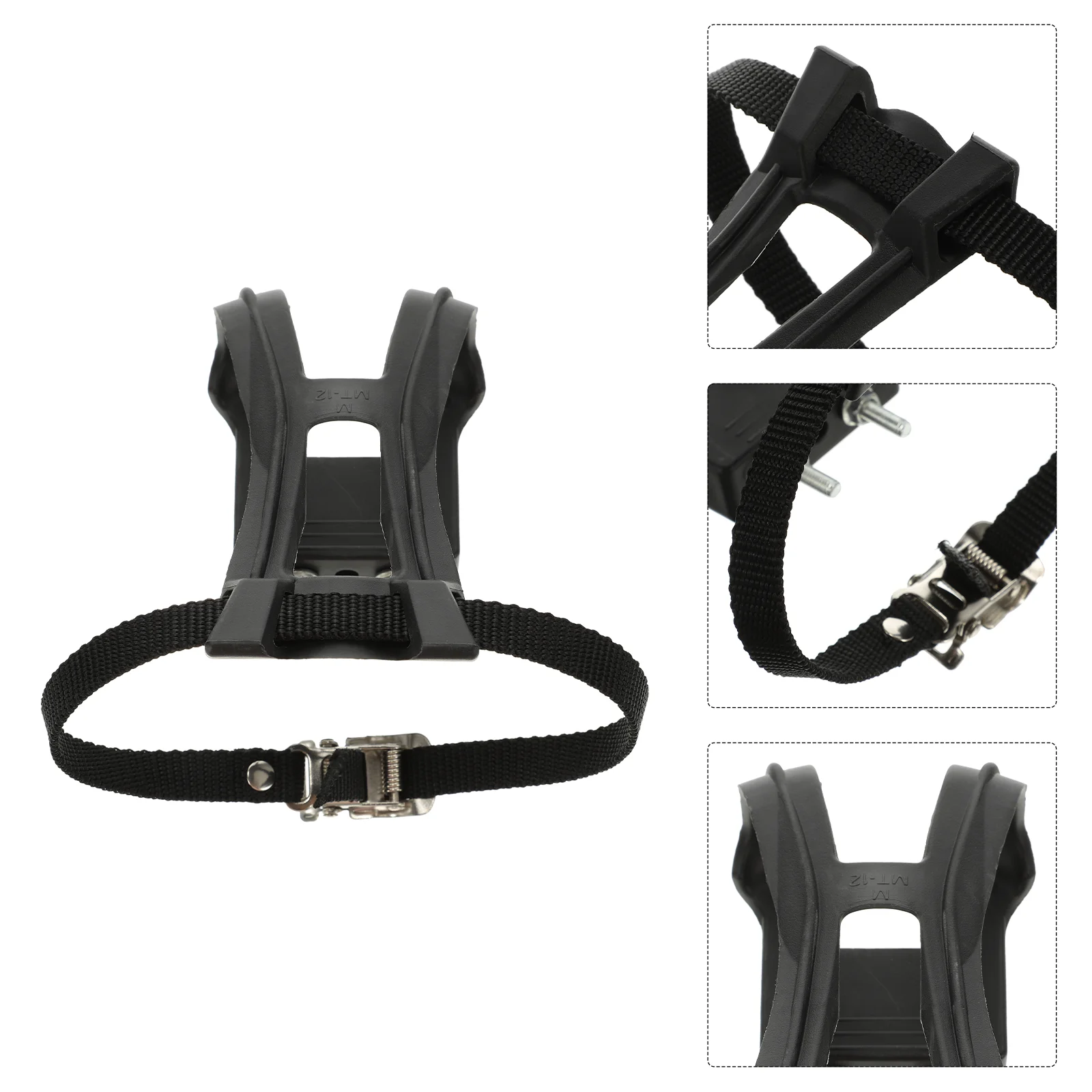 

Pedal Dog Muzzle Excersize Bike Band Strip Road Toe Clip Plastic Black Clips Cycling Shoes Casing Holder Strap Belt Clipe mtb