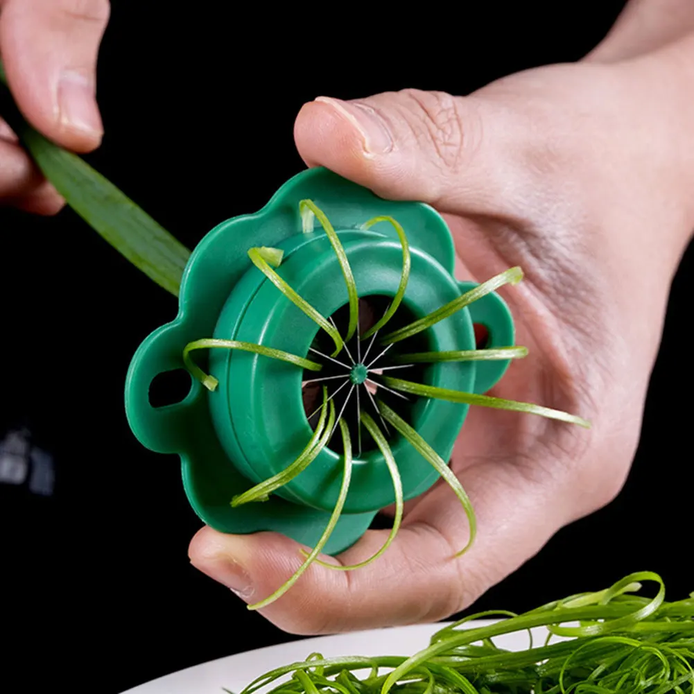 

New Green Onion Easy Slicer Shredder Plum Blossom Cut Green Onion Wire Drawing Kitchen Superfine Vegetable Shredder