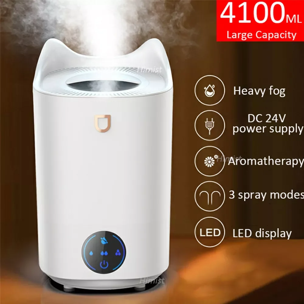 

Household LED Light Air Humidifier Aromatherapy Diffuser 4100ML Ultrasonic Cool Mist Aroma Essential Oil Diffuser Humidificador