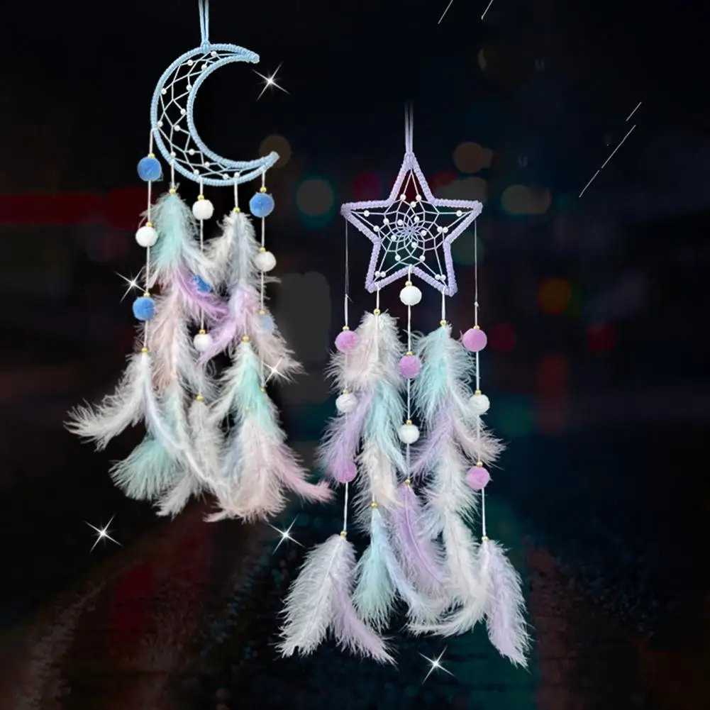 Ловец снов для спальни ручной работы в стиле бохо с красочной планкой комнаты