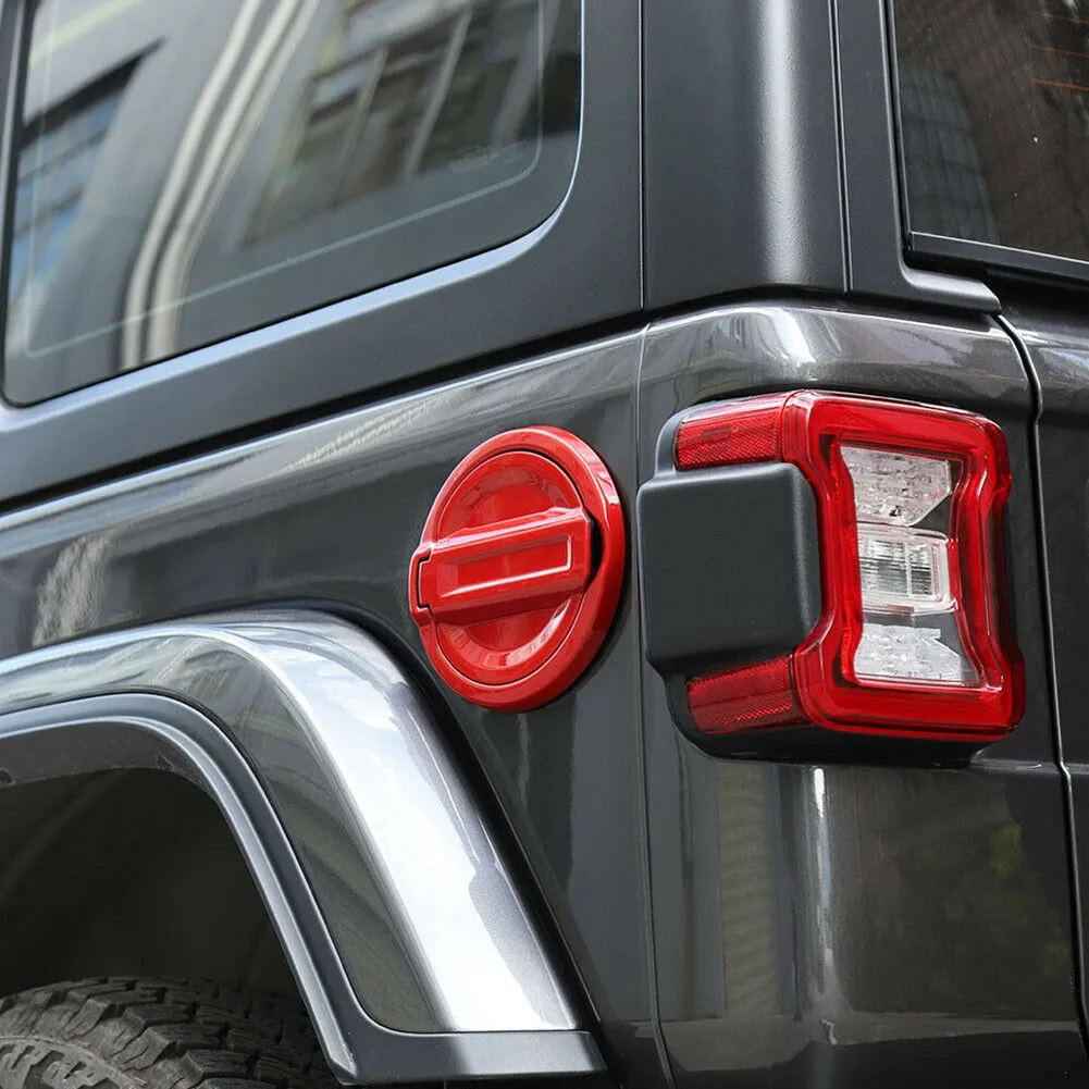 

Аксессуары, крышка для бензобака двери для Jeep Wrangler JL JLU, цвет красный