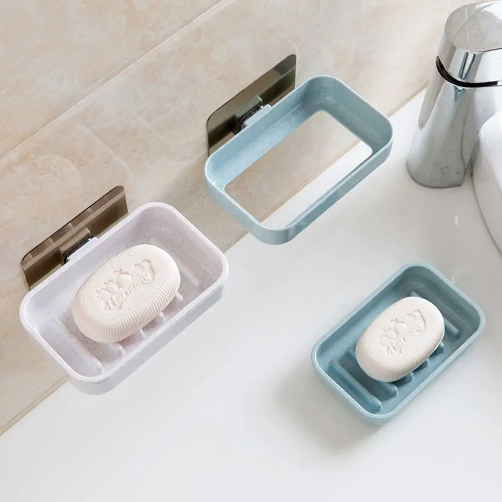 

ABS Soap Dish Bathroom Accessories Easy To Clean Double Layer Soap Stand Self Draining Keeps Soap Dry Soap Drain Rack Bathroom