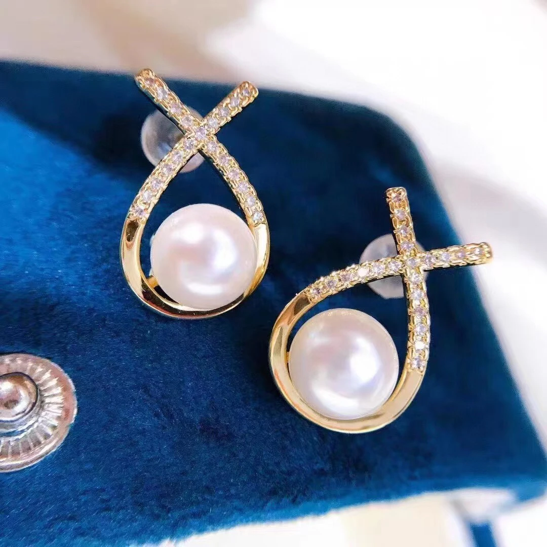 Позолоченные серьги комплектующие для изготовления ювелирных изделий фурнитура