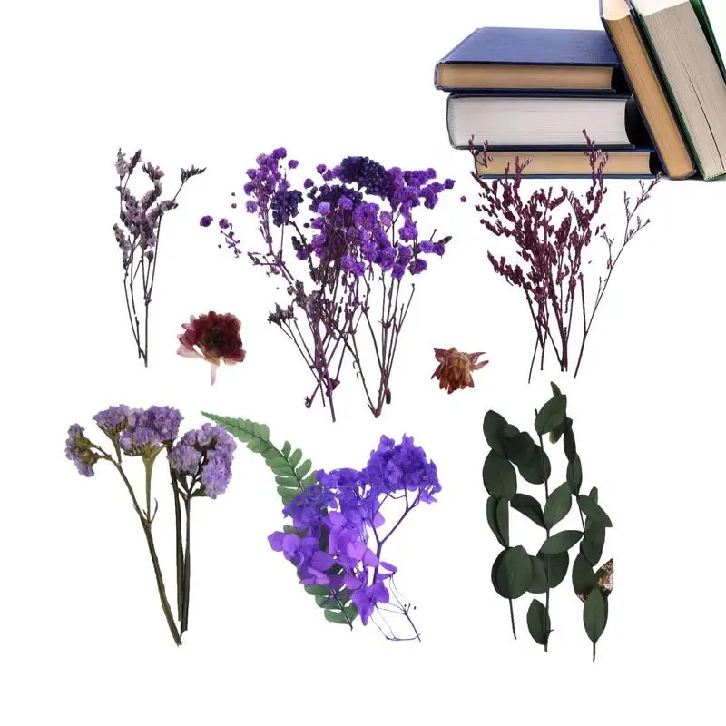 

1 Box Random Color Real Dried Colorful Flower Plant For Aromatherapy Candle Epoxy Resin Pendant Necklace Jewelry Craft DIY