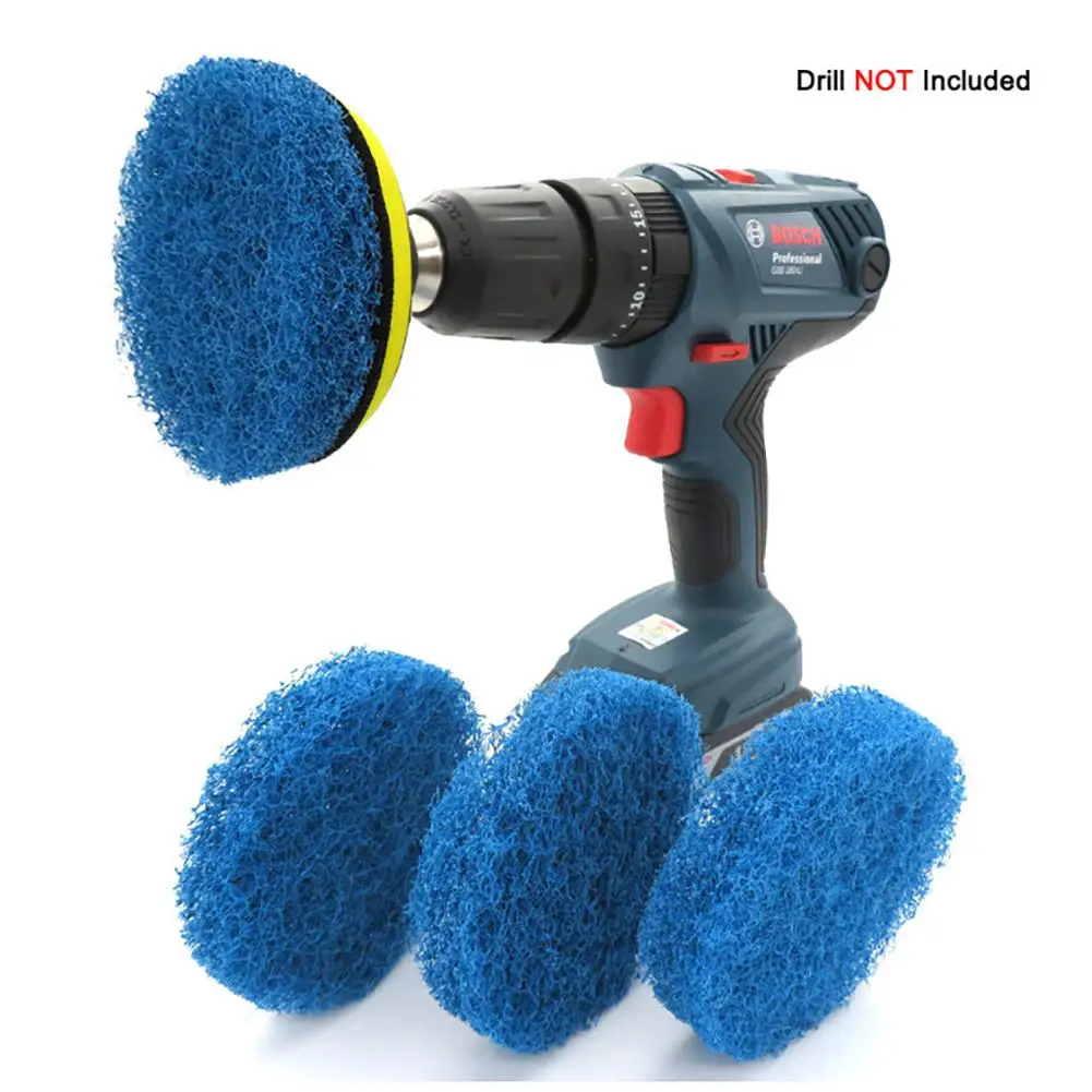 

4-inch Polishing Pad Electric Drill Self-adhesive Disc Wheel Polishing Grinding Plate Cleaning Brush Dropshipping