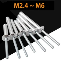 rivets 20 100pcs m2 4 m3 2 m4m5 m6 aluminium mushroon head break mandrel blind rivets nail pop rivets for furniture car aircraft