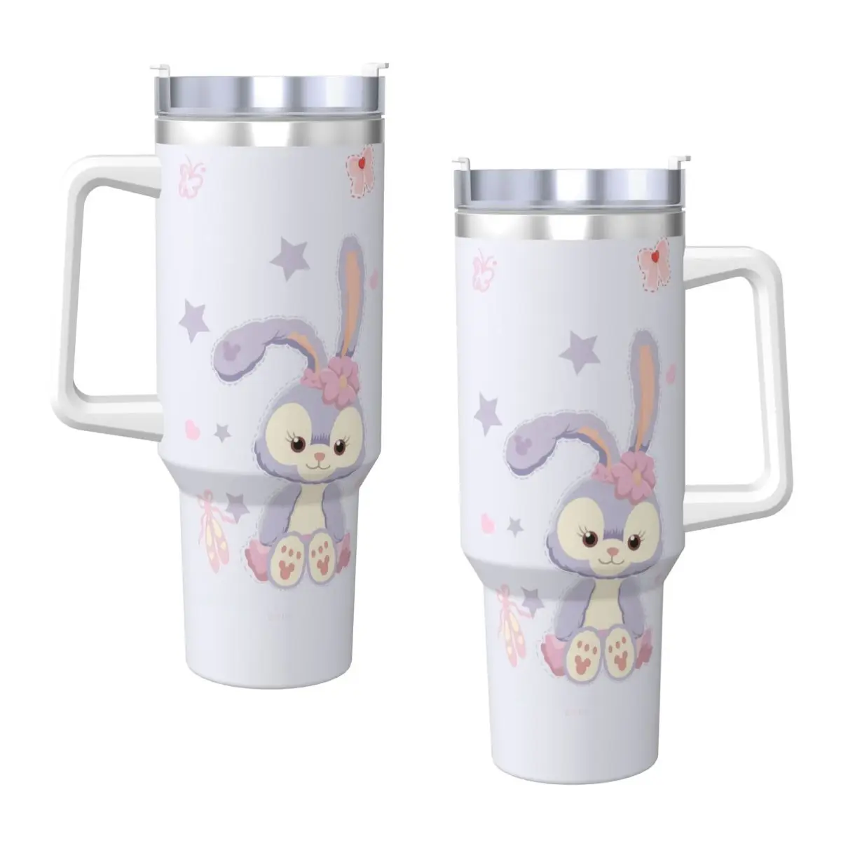 Stellalou милый стакан из нержавеющей стали термочашки для кемпинга с соломинкой и