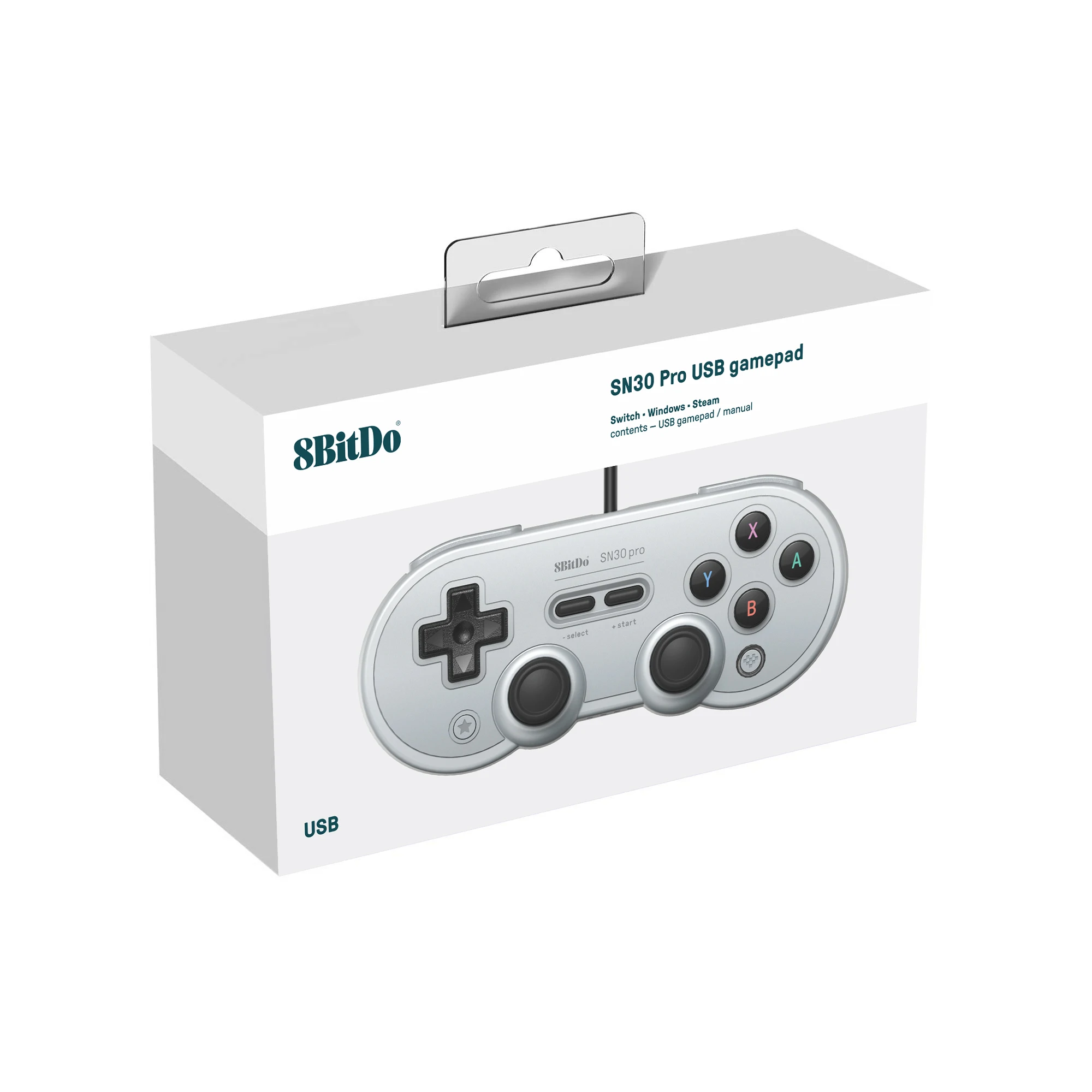 8BitDo SN30 Pro USB Gamepad Joystick Wired Controller with USB Cable for Nintendo Switch Windows Raspberry Pi images - 6