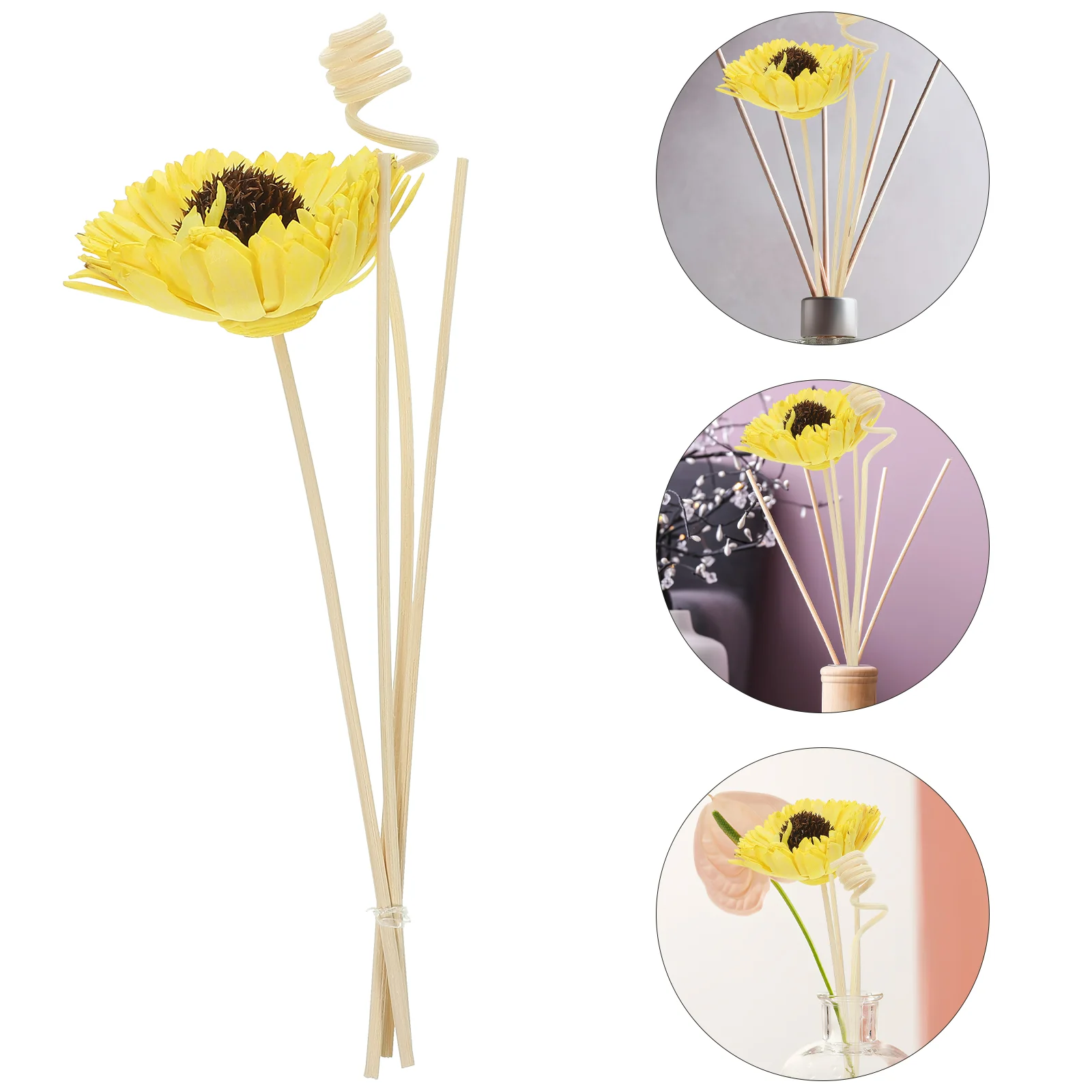 

Room Aroma Sticks Replaceable Reed Meditation Aromatherapy Accessories Essential Oil Diffusers Dried Flowers