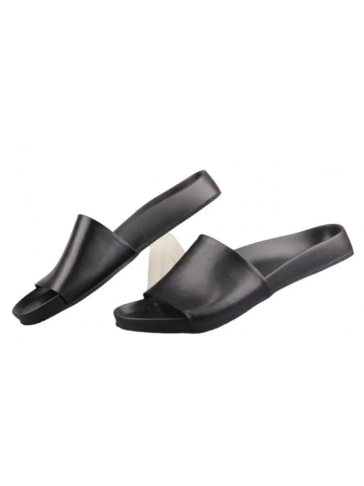 Шлепанцы мужские летние из натуральной воловьей кожи повседневные сланцы