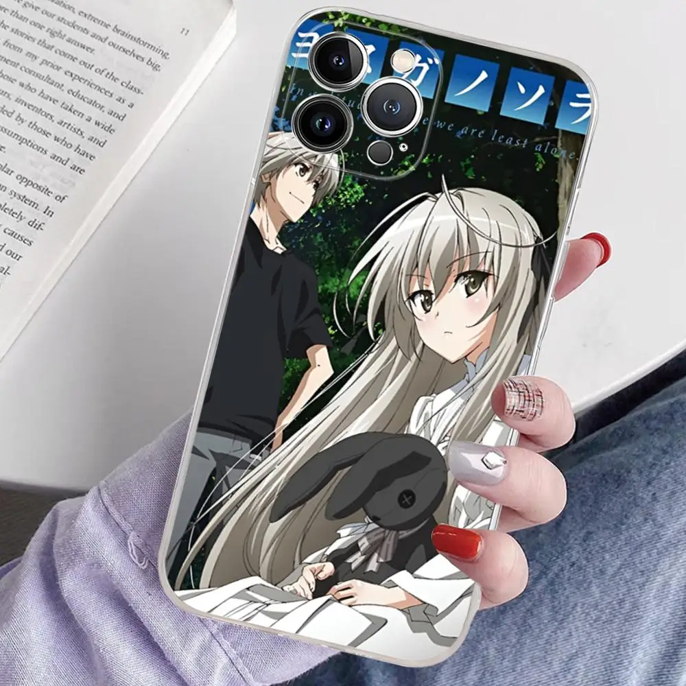 Силиконовый чехол Yosuga No Sora для телефона мягкий iphone 15 14 13 12 11 Pro Mini XS MAX 8 7 6 Plus X XR