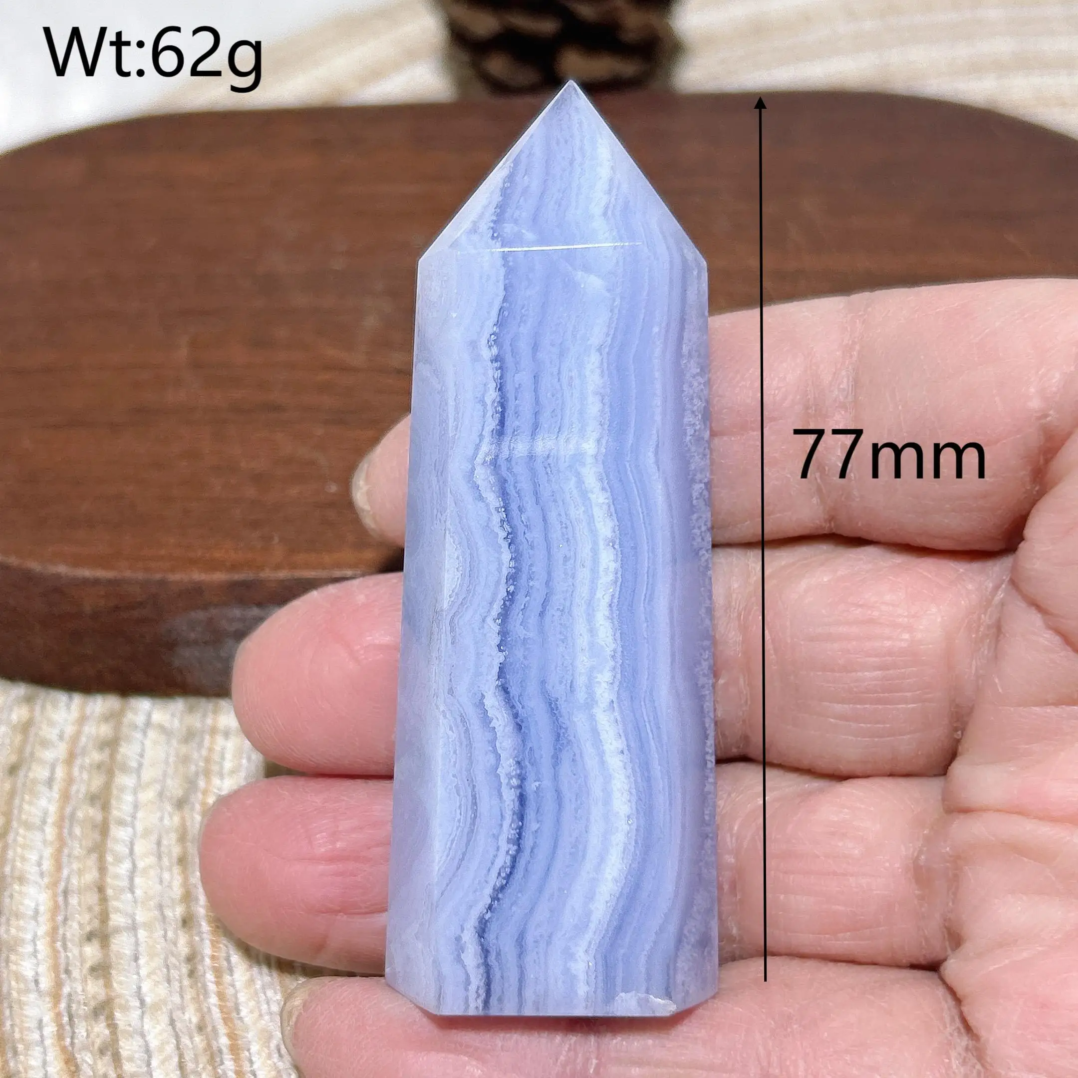 

Синий кружевной агат, точка башни