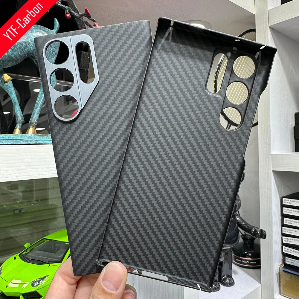 Чехол для телефона из настоящего углеродного волокна YTF-Carbon Samsung Galaxy S23/23 Ultra MagSafe