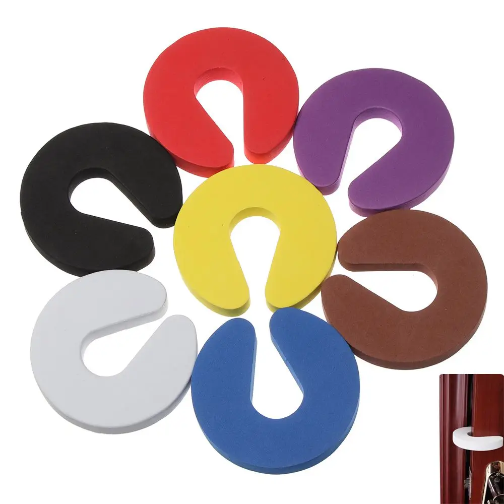 

4PCS New Kitchen Bedroom Soft Foam Finger Protector Guard Door Stopper Baby Kids Safety