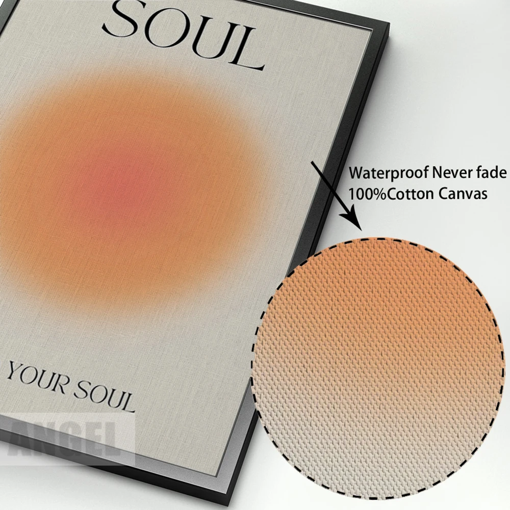 Плакат с головой позитивной ауры