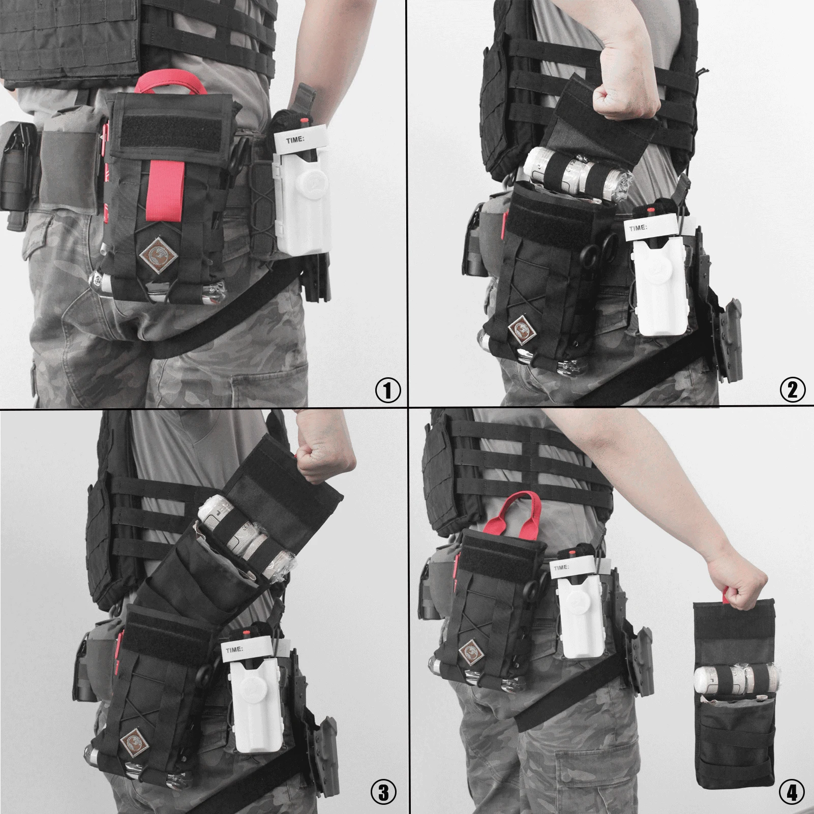Фото Тактическая аптечка IFAK Molle, нейлоновая сумка EMT 500D с жгуткой, нагрудное уплотнение, повязка для экстренной помощи на открытом воздухе №5