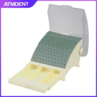 holes dental box with drawer 142 holes holder dentistry tool odontologia bur block holder autoclave sterilizer case disinfection
