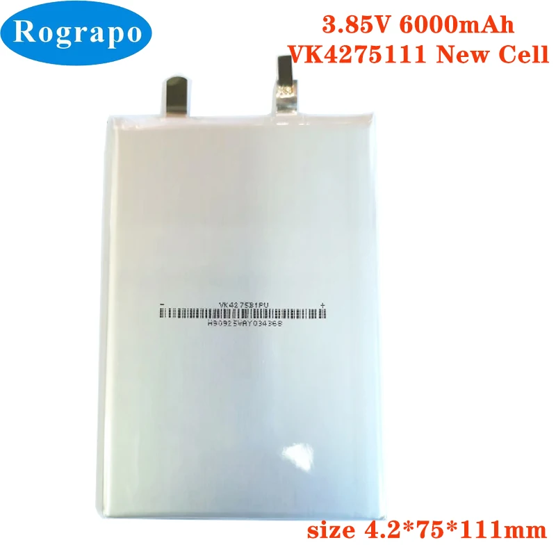 

New 3.85V 6000mAh Li-Polymer Rechargeable VK4275111 4275111 Cell For Table PC Power Bank Phone Tablet MP3 MP4 DIY Battery