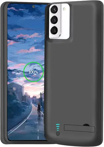 Чехол для зарядного устройства для Samsung Galaxy S21, внешний аккумулятор, расширенная крышка для зарядки аккумулятора, externe 4800 мАч