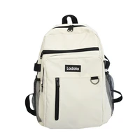 traveasy fashion women back bags solid color unisex ulzzang nylon middle school bags students trendy female outdoor shoulder bag