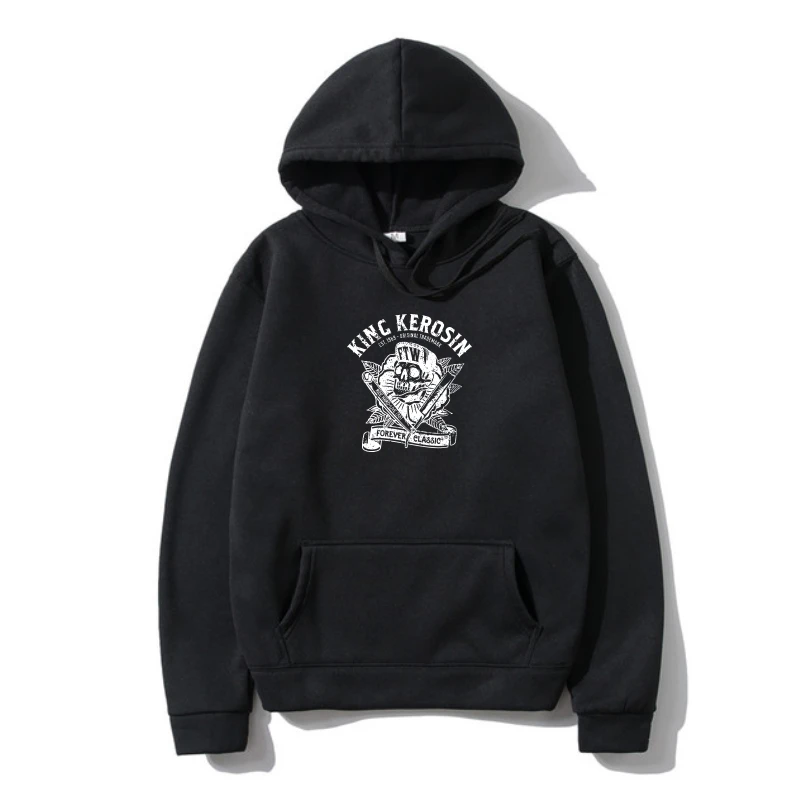 

Hoody King Kerosin Mens Outerwear Hoody Forever Classic FTW Black 3XL