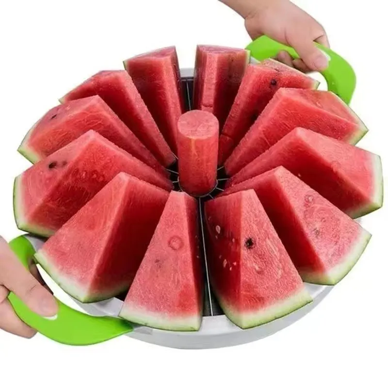 

Newest Watermelon Windmill Slicer Adjustable Stainless Steel Summer Watermelon Cutter Slicer Fruit Cutter Kitchen Gadgets Tools