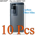 10 шт.лот для vivo iQOO 9 7 8 Pro iQOO7 India 3D ультратонкая прозрачная задняя пленка из углеродного волокна защитная наклейка для экрана