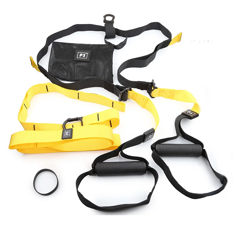 

Fitness Hanging Suspension Trainer belt Gym workout Exercise Pull rope Stretching trainning Elastic Straps