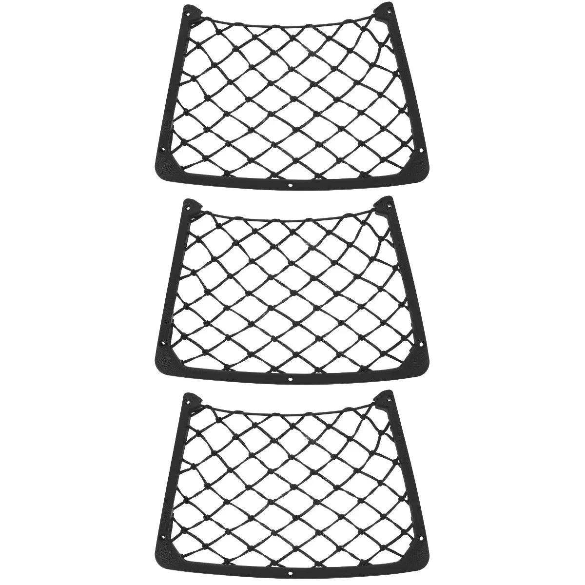 

3pcs Car Storage Bag Car Pocket Organizer Rv Storage And Organization Net 32x21cm