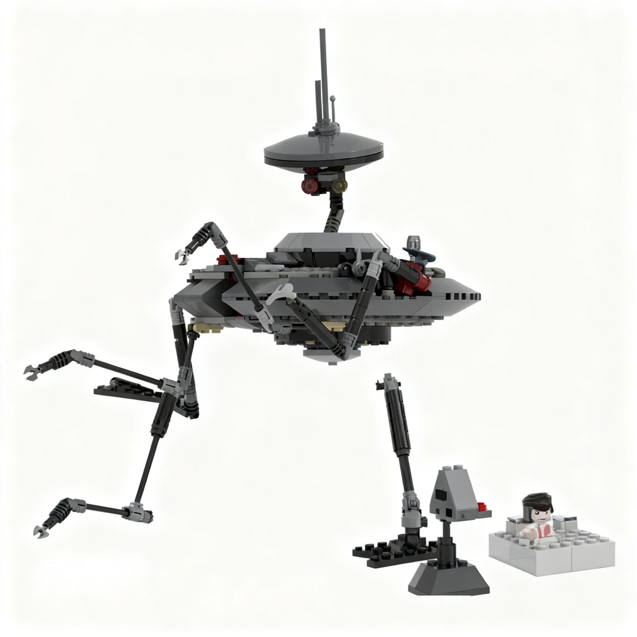 Фото Набор строительных блоков MOC Star Battle Spybot Maul, 244 детали, конструктор, игрушка, идея для подарка на Рождество, день рождения, развивающая игрушка для детей №3