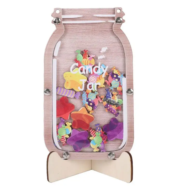 

Деревянная банка для монет, банка для конфет, банка для денег, креативная и изысканная банка для денег, банка для монет на Рождество, день рождения, детский день