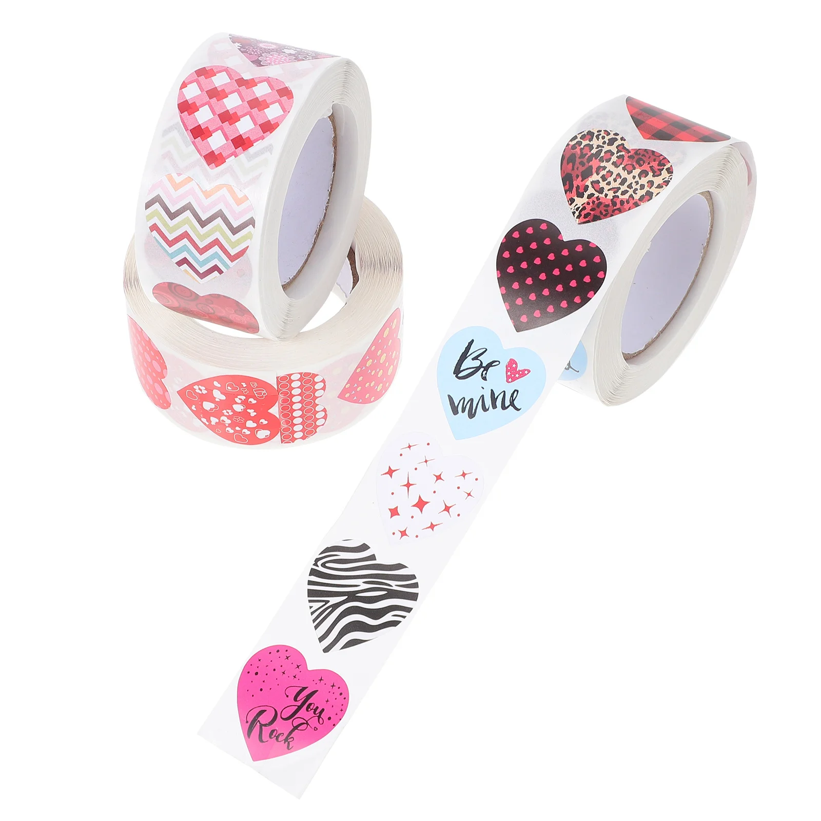 

Stickers Gift Daylabel Valentine Heart Labels Adhesive Tag Envelope Decals Decorative Valentines Self Presents Wrapping Love