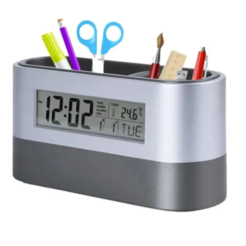

Digital Watch Table and Pen Holder with Calendario LE-8123