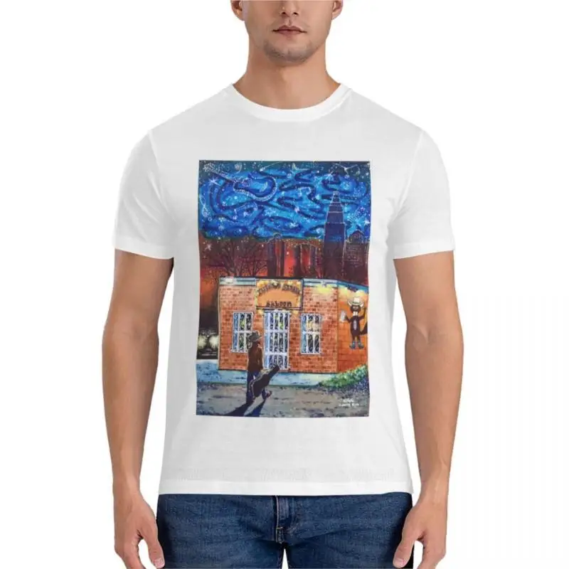 Брендовая мужская футболка, мужские топы, Классическая футболка с изображением головокрученного бобра, графические футболки, футболки с круглым вырезом, графические футболки