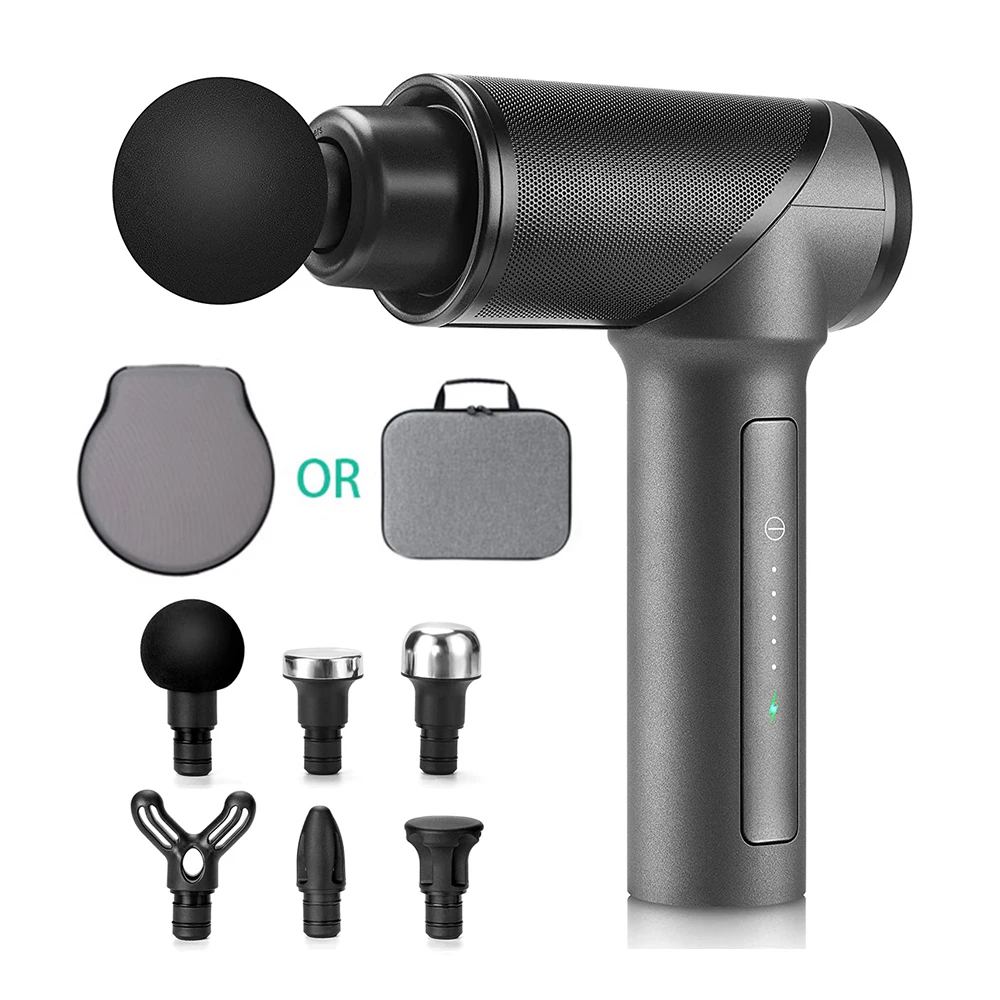 

Massage Gun Muscle Relaxation Deep Tissue Massager, Fascial Guns Vibrators Massager For Body Pain Relief, Metal Massage Head