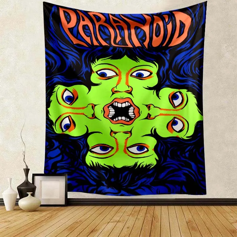 

Hippie Eyes Tapestry Fantastic Poster Wall Hanging Living Room Bedroom Background Decoration Home Decor Gift for Friend Family