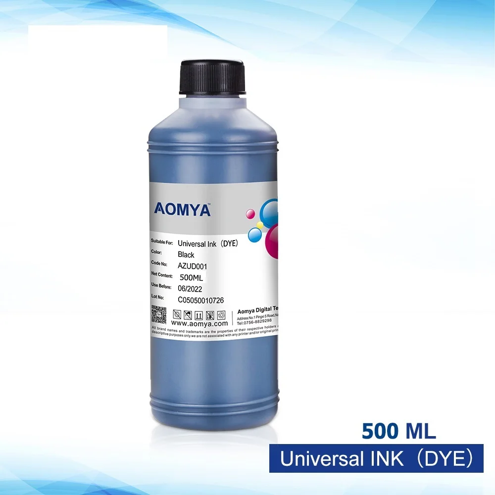 

500ML universal Compatible black Refill Ink Cartridges for HP Epson Canon Brother CISS system Refill dye ink bulk l3150 l4160