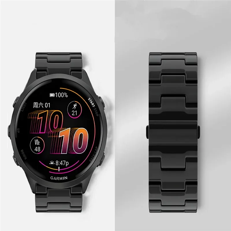 Фото Ремешок из полимерной смолы 20 мм 22 мм для Garmin Forerunner 570 47/42 мм, 970, 965, 55, 165, спортивный браслет для Garmin Active 6, 5, Huawei GT6, 5, 4, 46 мм №3
