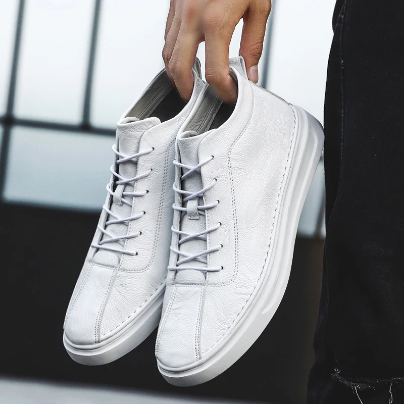 

High Quality Outdoor Lightweight Breathable White Shoes Autumn Hot Selling Men's Casual Shoes Fashion Comfortable Non-slip Shoes