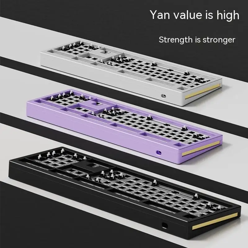 Новинка 2023 г., Набор для творчества Monsgeek M5, Tkl Rgb, Горячая замена, механическая алюминиевая клавиатура с ЧПУ с южносторонней оправой, металлическая с прокладкой