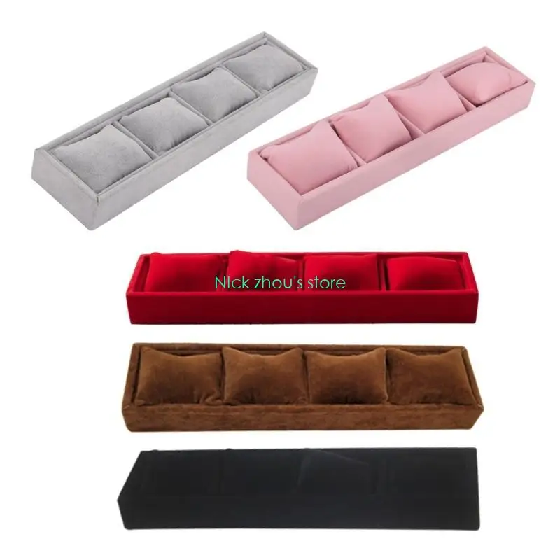 Фото E15E 4 сетки стильный органайзер для ювелирных изделий многофункциональная коробка для отображения часов для браслета №5