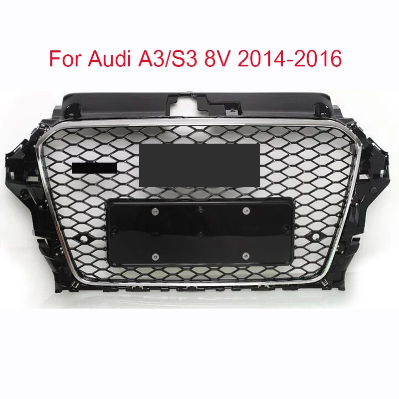 Решетка переднего бампера автомобиля центральная решетка серебристая рамка для