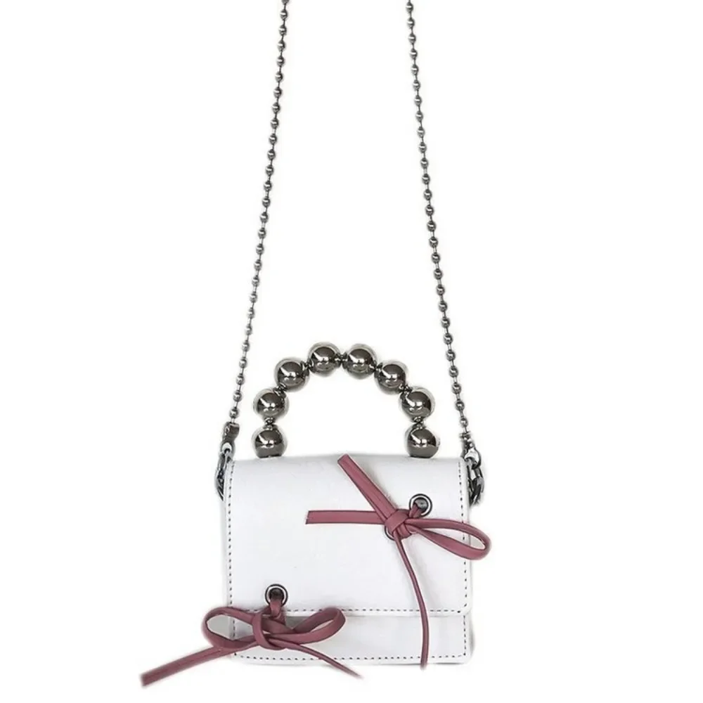 Милая квадратная мини-сумка с бантом Корейская женская сумка через плечо Y2k на