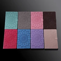 luxury embossed leather flip tablet cover for ipad pro 12 9 2018 2020 2021 capa wallet card holder full protect cover with stand