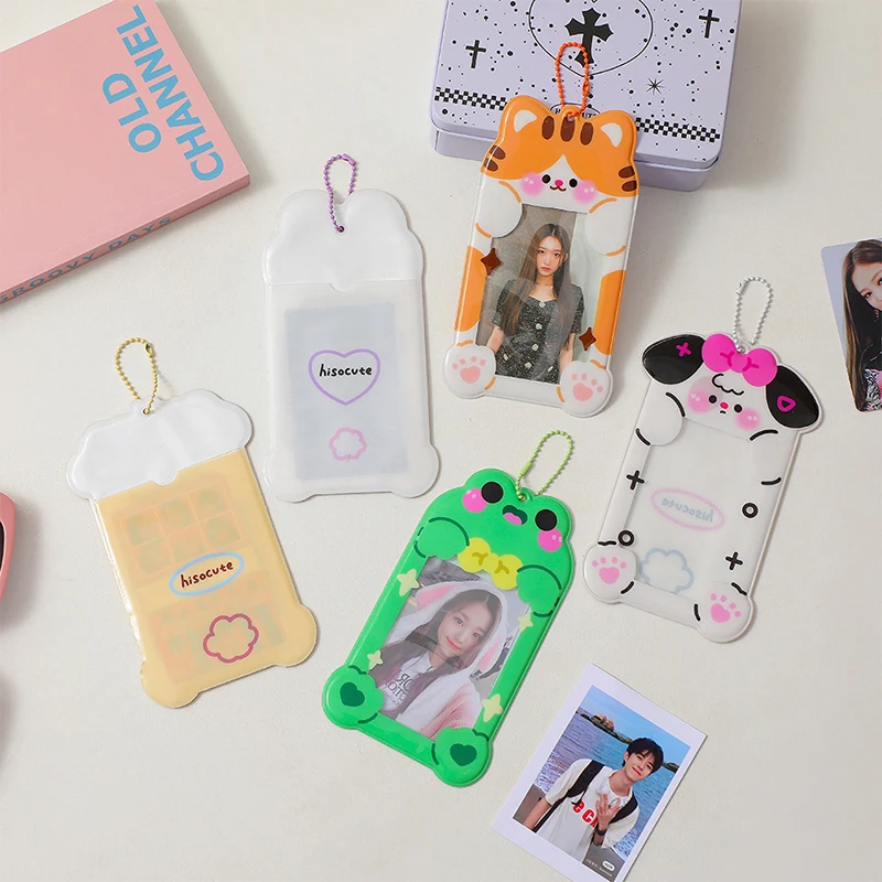 

INS Cartoon Photocard Holder 3 Inch Kpop Idol Photo Sleeve Postcard Protector Card Sleeve Sweet Card Storage Book Photo Frame