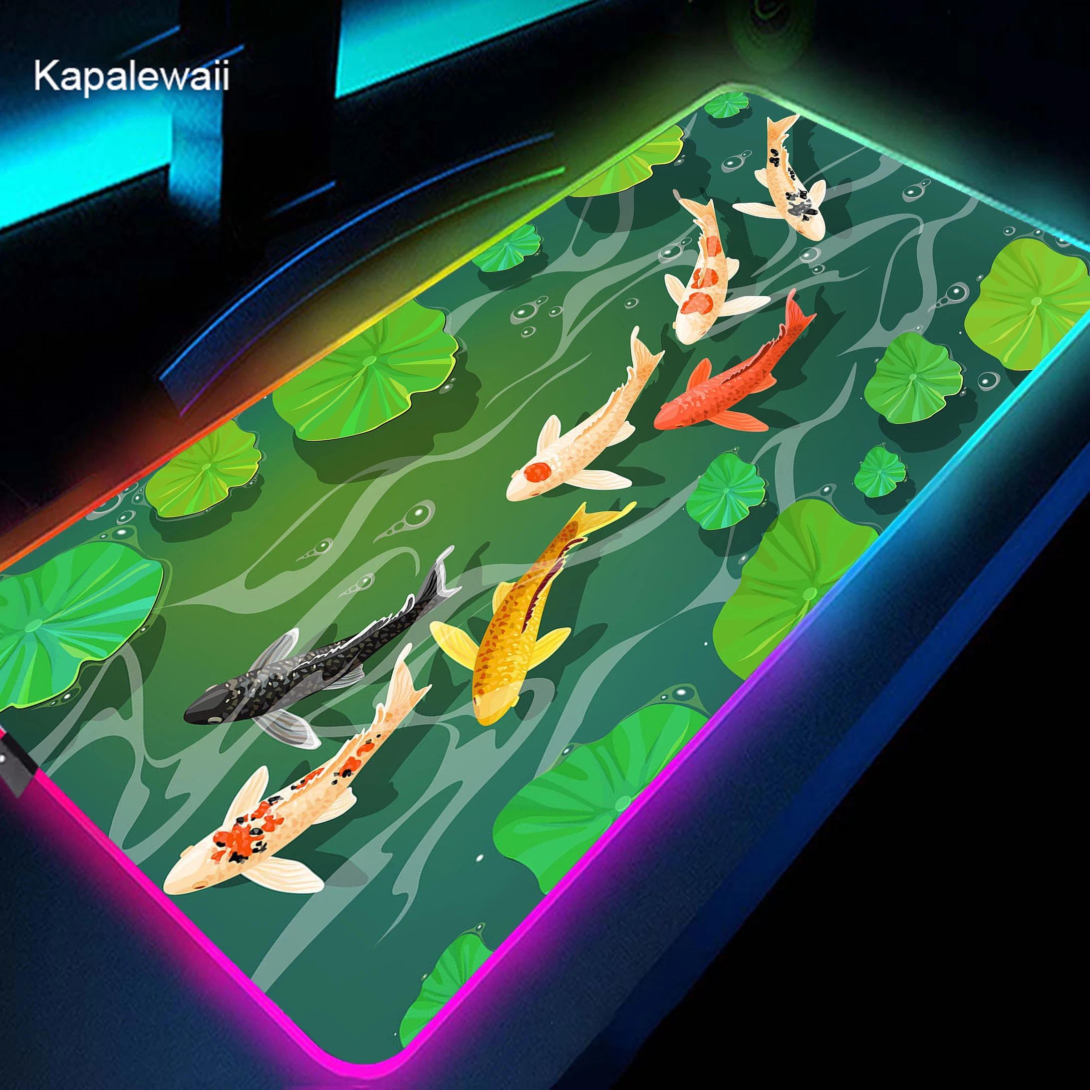 

Cute Kawaii Gamer Mouse Pad Large RGB Mousepad XXXL 1000x500mm Computer Game LED Mouse Mat Notebook Big Keyboard Pads Backlit